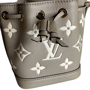 LOUIS VUITTON NANO NOE BICOLOUR MONOGRAM EMPREINTE LEATHER