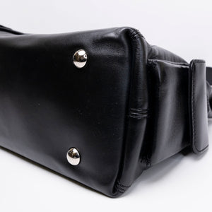 LOUIS VUITTON CARRYALL CARGO VIBE PM BLACK LAMBSKIN LEATHER SHW