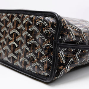 GOYARD MINI ANJOU TOTE BLACK GOYARDINE CANVAS / LEATHER SHW