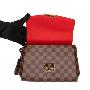 LOUIS VUITTON CROISETTE DAMIER EBENE CANVAS GHW