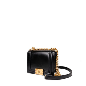CHANEL 22C MINI BOY BAG CALFSKIN LEATHER GHW(MICROCHIP)