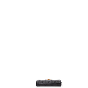 CHANEL 2.55 REISSUE FLAP CARD HOLDER BLACK CALFSKIN GHW