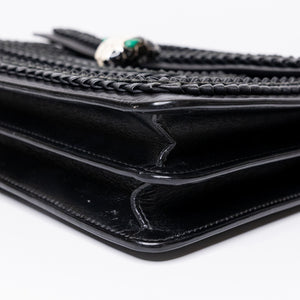 BVLGARI SERPENTI FOREVER SHOULDER BAG BLACK CALFSKIN