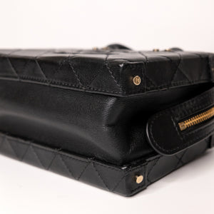 CHANEL 22B SMALL VANITY CASE CALFSKIN BLACK GHW (MICROCHIP)