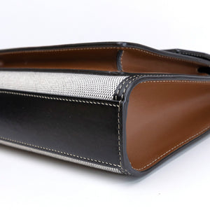 BURBERRY MINI POCKET BAG BLACK / TAN CALFSKIN GHW