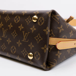 LOUIS VUITTON CARRYALL PM BROWN MONOGRAM CANVAS GHW (MICROCHIP)