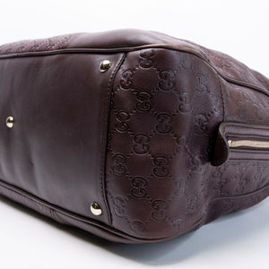 GUCCI GUCCISSIMA LARGE PRINCY TOTE BAG BROWN LEATHER GHW
