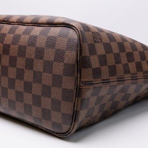 LOUIS VUITTON NEVERFULL MM DAMIER EBENE GHW