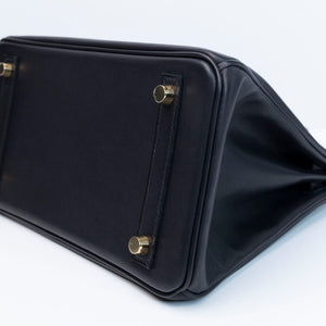 HERMES BIRKIN 25 VOLUPTO BLACK GHW STAMP G