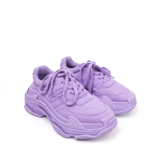 BALENCIAGA TRIPLE S SNEAKERS PURPLE SIZE 37
