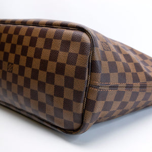 LOUIS VUITTON NEVERFULL MM DAMIER EBENE CANVAS GHW