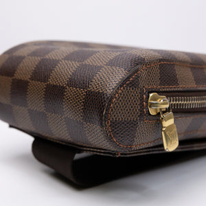 LOUIS VUITTON GERONIMOS BUM BAG BROWN DAMIER EBENE GHW