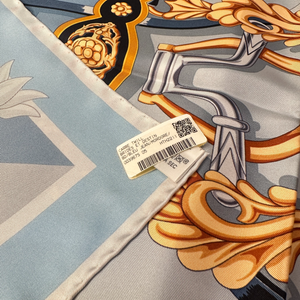 HERMES BRIDES ET DESTIN SILK SCARF 90CM