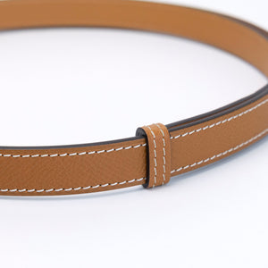 HERMES KELLY 18 BELT GOLD GHW STAMP W
