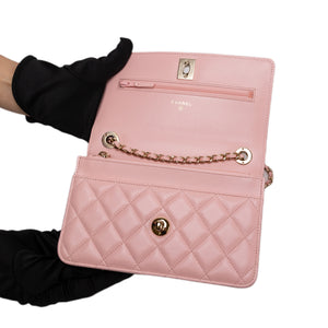 CHANEL TOP HANDLE TRENDY CC WALLET ON CHAIN (MICROCHIP)