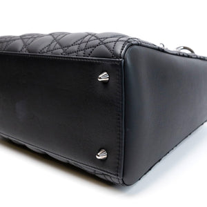 CHRISTIAN DIOR MEDIUM LADY DIOR ANSELM REYLE BLACK CALFSKIN SHW