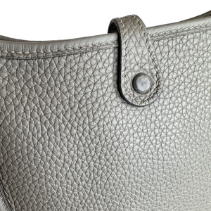 HERMES MINI EVELYNE TAURILLON CLEMENCE GRIS MEYER GHW STAMP U
