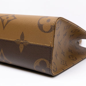 LOUIS VUITTON ON THE GO BROWN MONOGRAM CANVAS TOTE BAG GHW (MICROCHIP)