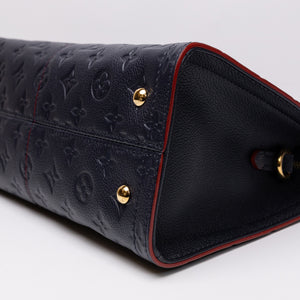 LOUIS VUITTON SULLY PM MARINE ROUGE MONOGRAM EMPREINTE LEATHER GHW