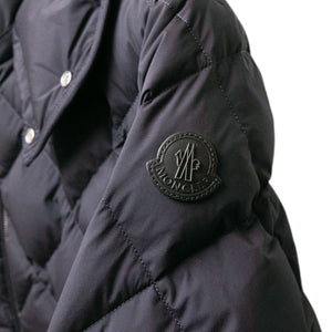 MONCLER MEN'S CECAUD QUILTED PUFFER HOODED JACKET BLACK SIZE 3