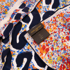 LOUIS VUITTON LEOPARD PATTERN SCARF