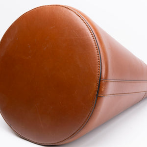 CELINE MAILLON TRIOMPHE BUCKET BAG BROWN CALFSKIN LEATHER GHW