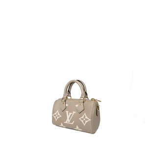 LOUIS VUITTON NANO SPEEDY MONOGRAM EMPREINTE LEATHER