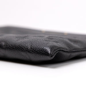 LOUIS VUITTON DAILY POUCH MONOGRAM EMPREINTE LEATHER BLACK GHW