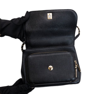 CHANEL BUSINESS AFFINITY SMALL FLAP BAG BLACK CAVIAR GHW