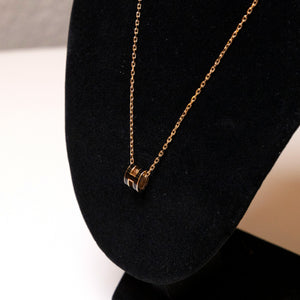 HERMES MINI POP H NECKLACE BLACK GHW