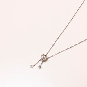 CHAUMET JEUX DE LIENS HARMONY DIAMOND PENDANT NECKLACE IN WHITE GOLD