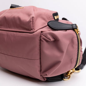 BURBERRY MINI RUCKSACK PINK NYLON BACKPACK GHW