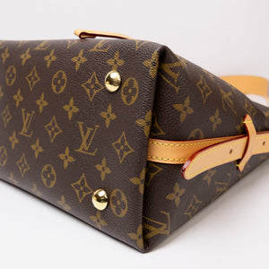 LOUIS VUITTON CARRYALL PM BROWN MONOGRAM CANVAS GHW (MICROCHIP)