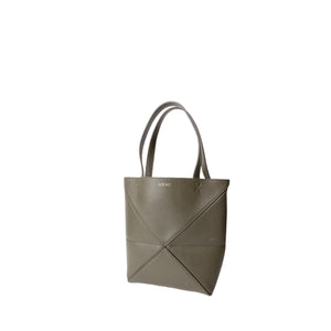 LOEWE MINI PUZZLE FOLD TOTE IN SHINNY CALF SKIN