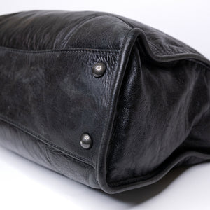 MIUMIU TOTE BAG CALFSKIN LEATHER BLACK