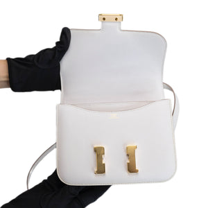 HERMES MINI CONSTANCE M4 GRIS PALE EPSOM GHW STAMP B
