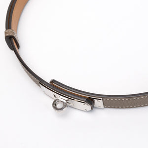 HERMES KELLY 18 BELT ETOUPE GHW STAMP B
