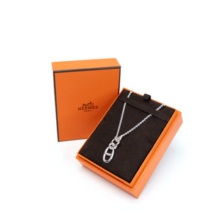 HERMES CHAINE D'ANCRE AMULETTE SILVER NECKLACE