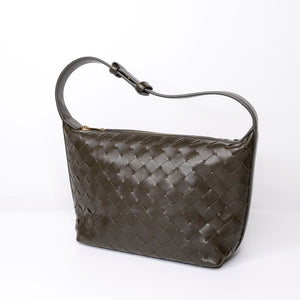BOTTEGA VENETA WALLACE BAG CALFSKIN KAKI GHW