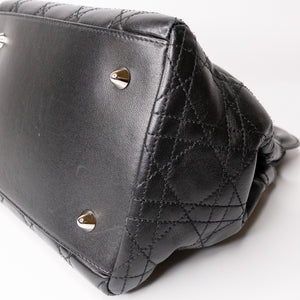 CHRISTIAN DIOR VINTAGE LADY DIOR TOTE BAG BLACK SHW