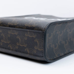 CELINE MINI VERTICAL CABAS TRIOMPHE CANVAS GHW