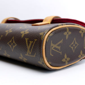 LOUIS VUITTON VINTAGE SONATIN BAG MONOGRAM CANVAS GHW