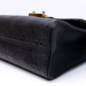 LOUIS VUITTON SAINT SULPICE PM SHOULDER BAG BLACK MONOGRAM EMPREINTE LEATHER GHW
