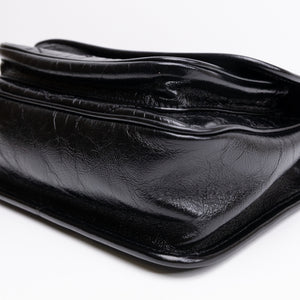 SAINT LAURENT YSL NIKKI BABY BAG BLACK CALFSKIN LEATHER SHW