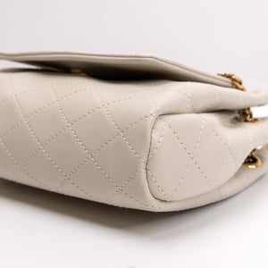 SAINT LAURENT YSL MINI NOLITA WHITE LAMBSKIN LEATHER GHW