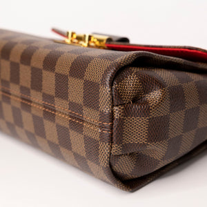 LOUIS VUITTON CROISETTE DAMIER EBENE CANVAS GHW