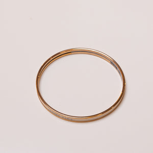 HERMES UNI BANGLE MARRON GLACE GHW