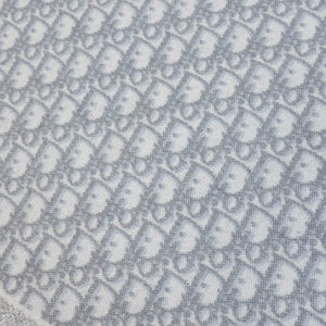 CHRISTIAN DIOR OBLIQUE STOLE CASHMERE GRAY SCARF