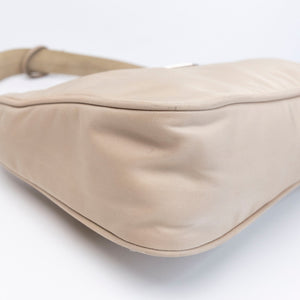 PRADA RE-EDITION 2000 SHOULDER BAG BEIGE NYLON SHW