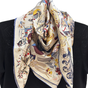 HERMES EMILE ET UNE NUIT SILK SCARF 90CM